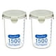 thumbnail image 2 of Naiovety Plástico Sellado Latas Cocina Caja Almacenaje Transparente Food Bote Keep Fresh Organizadores de utensilios de cocina verde SG Naiovety HA0062-11B, 2 of 6