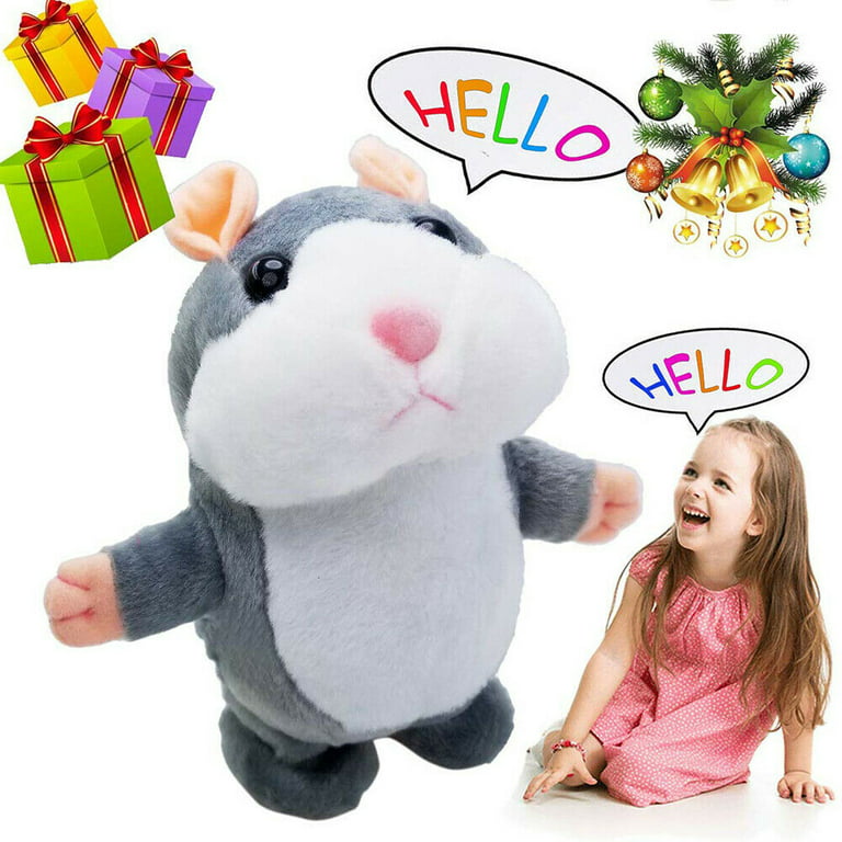 Tech Discount - TD® Parler Hamster Plush Toy drôle Peluche Répète ce Que tu  Dis Jouet électronique Parlant Cadeau de Bébé Enfants adorable (Gris cla -  Jouet pour chien - Rue du Commerce