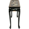 thumbnail image 3 of Oriental Furniture Black Lacquer Hall Table - Royal Ladies, 3 of 6