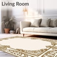 thumbnail image 2 of ODIKA 8'x10' Machine Washable Non-Slip Area Rug, Morgan Heirloom Traditional Ornate Decorative Sophisticated High Traffic Rug with Pad, Beige, 546577, 2 of 8
