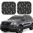 thumbnail image 1 of Wukai Retro Skeleton Dancing On Halloween Party Car Front Windshield Sun Shade,Sun Visor Shield Block Automotive Interior Protector Blocks UV Rays-Large, 1 of 6