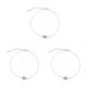 thumbnail image 5 of Sonducket Tobilleras Elegante Aleación de oro universal Perlas falsas Accesorios estéticos simples Adornos para los pies Pulseras de tobillo Plata Type1 NO1 Sonducket CBP253062, 5 of 6