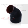 thumbnail image 3 of JDM Sport Universal for Forced Induction Cars 4" to 3.25" Inch 45 Degree Elbow Bend Angle Silicone Reducer Coupler Hose Tube (Black/Red) - Turbo Intercooler Pipe Piping Intake Upgrade, 3 of 4