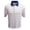 White/Rich Blue, variant on Monterey Club Men's Connor Stripe Texture Golf Polo Shirt #3627