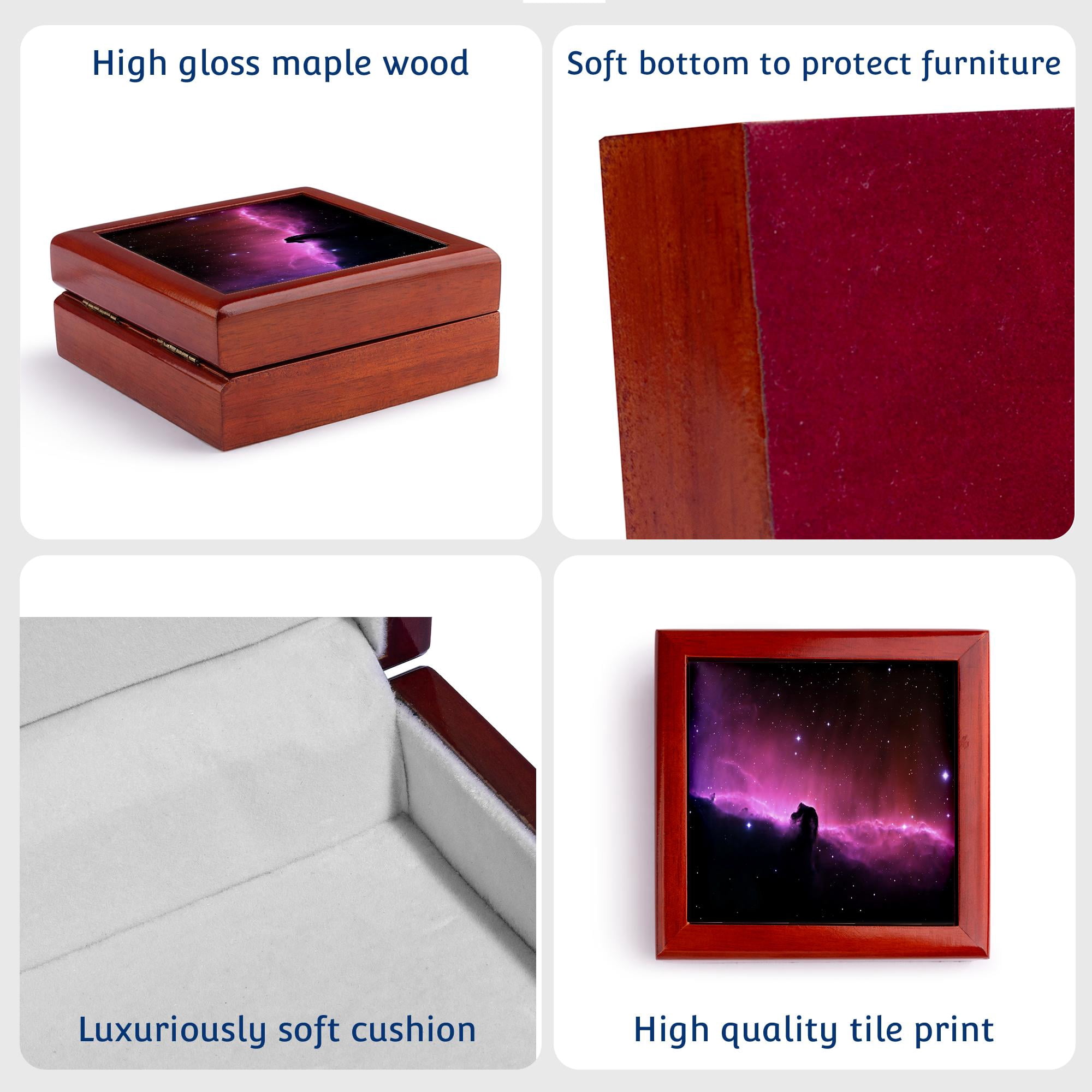 3dRose, Picture Of Horsehead Nebula Taken By NASA, Jewelry Box 5.5x5.5 inch with 4 inch tile