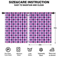 thumbnail image 2 of Blackout Kids Curtains,Pink Purple Checkered Pattern Childrens Insulated Curtains Set Of 2,Bedroom Essentials,Toddler Room Decor 42"x54", 2 of 5