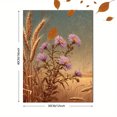 thumbnail image 3 of Purple Aster and Wheat Canvas Print, Decor for Living Room, Office, Kitchen, Farmhouse, Entryway, 3 of 8