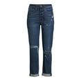 thumbnail image 3 of No Boundaries Juniors’ High Rise Destructed Girlfriend Jeans, 3 of 5