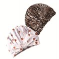thumbnail image 1 of 2 gorros de ducha de lujo para mujer, reutilizables, impermeables, gorro de ducha para cabello largo, revestimiento impermeable de EVA, con banda elástica ajustable, 1 of 5