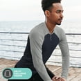thumbnail image 5 of DARESAY 3-Pack Men's Thermal Crew Long Sleeve Henley Tops Base Layer Shirt-(Up to 3X), 5 of 5