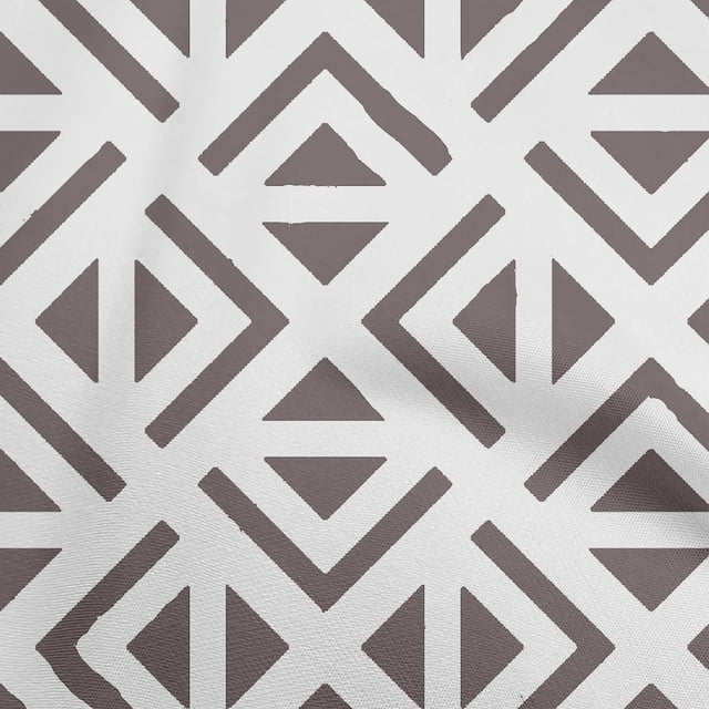 oneOone Tissu Polyester Spandex Gris Géométrique Triangle Matériel de Robe Tissu Imprimé Tissu au Mètre 56 Pouces de Large