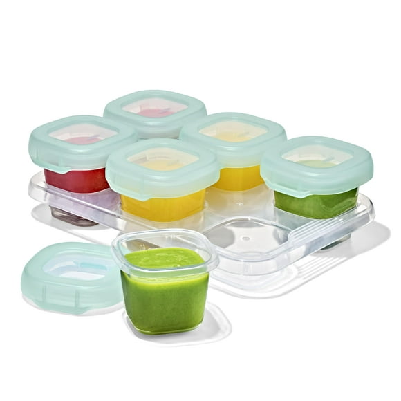 Recipientes para Almacenamiento de Comida para Bebés OXO Tot 60 ml Herméticos Juego