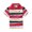 Red, variant on Virmaxy (2-13 years old) Children's Summer Striped Small Print Shirt Kids Baby Girls Casual Sports Short Sleeve T-shirt Trendy Pullover Shirt Short Sleeve Lapel Top Black 3-4Years