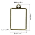 thumbnail image 2 of Uxcell 33x21mm Rectangle Hollow Resin Pendants Frames for DIY Crafts Bronze 10 Pack, 2 of 5