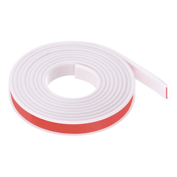 Unique Bargains 16mm x 3000mm Flexible TPE Self Adhesive U-Shape Veneer Edging Edge Banding White