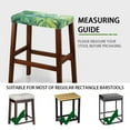 thumbnail image 6 of ZUXONGSY Palm Frond Stool Covers Rectangle 2 Pack Bench Seat Protector with Elastic Bands Spandex Chair Cover Stretch Slipcovers Counter Stool Bar Chair Covers for Dining Room, 6 of 7