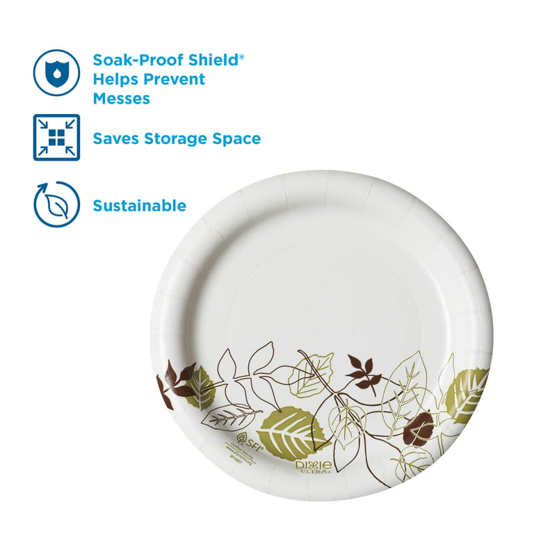 Heavy-Duty Microwave Safe Paper Plates - Soak-Proof, Extra Strong - 500  Count