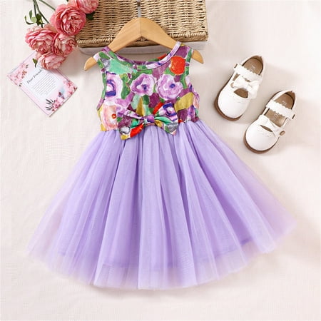 

Girl s Floral Sleeveless Dresses Kids Lace Sundress For Casual Dress Floral Sundress Girls Clothes Outfit