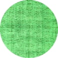 thumbnail image 1 of Ahgly Company Indoor Round Abstract Green Contemporary Area Rugs, 7' Round, 1 of 1
