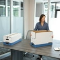 thumbnail image 6 of Bankers Box® Stor/File™ Standard-Duty Storage Boxes With Locking Lift-Off Lids And Built-In Handles, Legal Size, 24" x 15" x 10", 60% Recycled White/Blue, Case Of 3, 6 of 8