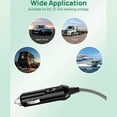 thumbnail image 3 of Car Power Cable Mini IP68 Rainproof 12-24V Cigar Lighter Plug DC Power Supply Cord, 3 of 7