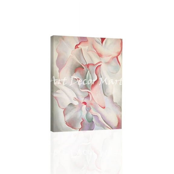 Pink Sweet Peas-O'Keeffe - CANVAS or PRINT WALL ART