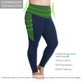 thumbnail image 5 of Rainbeau Curves Basic Compression Legging, Women's Plus Navy 14/16, 5 of 5