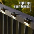 thumbnail image 4 of Solar Deck Lights Outdoor, 4/8/12 Pack Solar Step Lights Waterproof Led Solar Lights For Outdoor Stairs, Step, Fence, Railing, Yard And Patio, 4 of 4
