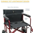 thumbnail image 3 of Drive Medical Bariatric Heavy Duty Transport Wheelchair, 3 of 6