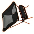 thumbnail image 3 of Silla de playa plegable para exteriores, portátil, con respaldo de malla, de aleación de aluminio, para acampar y pescar, color naranja, 3 of 12