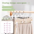 thumbnail image 1 of 5Pcs Clothes Rack Removable Traceless Non-marking Anti-slip Strong Bearing Adjustable Sturdy Construction Multipurpose Smooth Edges Coat Hanger Household Supplies, 1 of 8