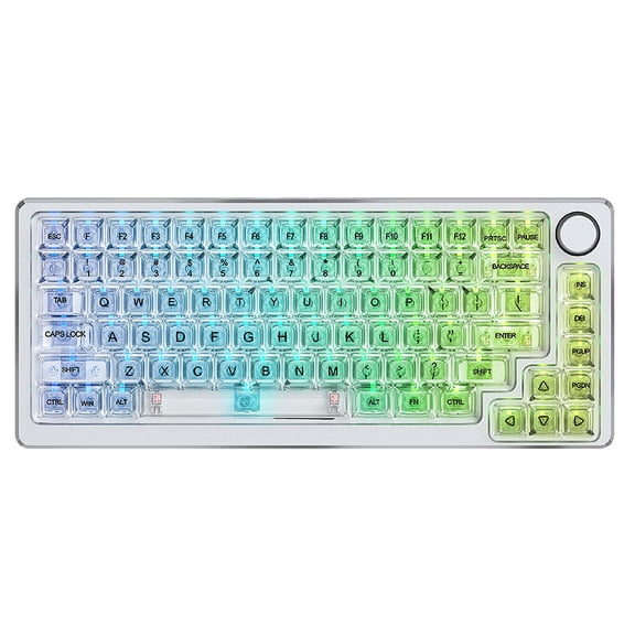 Glacier 83 Keys Wireless Mechanical Keyboard with Transparent Keycaps