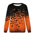 thumbnail image 4 of Neewe Womens Fall T-Shirts Halloween Funny Long Sleeve Graphic Tees Tops, 4 of 5