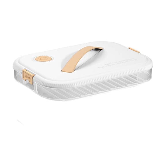 Vikakiooze Household Dumpling Box Kitchen Refrigerator Freezer Chronograph Multi-layer Transparent Food-grade Ravioli Dumpling Vegetables Etc Storage Preservation Box