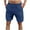 Navy, variant on Ofertas relámpago de hoy DDAPJ pyju Mens Cotton Linen Shorts Drawstring Elastic Waist Summer Beach Shorts Baggy Comfy Lounge Shorts with Pockets Khaki M
