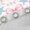 thumbnail image 4 of Manfei Girly Bowknot Curtains and Drapes Pack of 2 (52x63 Each),Starfish Seashell Black Out Curtains, 4 of 6