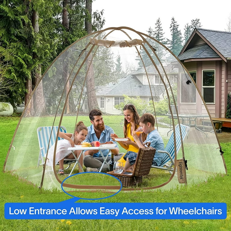Eighteentek Vented Patio Pop Up Bubble Tent, Outdoor