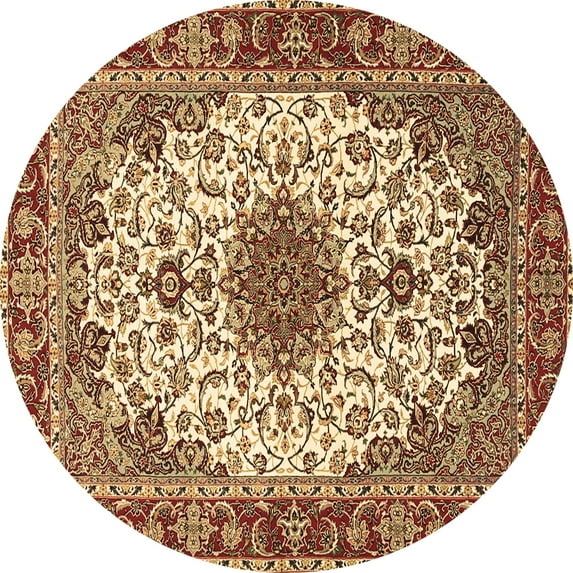 Ahgly Company Indoor Round Persian Brown Traditional Area Rugs, 6' Round