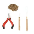 thumbnail image 4 of Tool Kit, Silicone Rings Lightweight Crochet Hair Bead Device Tool Kits Pulling Hook  For Barber Shop For Stylist 7, 4 of 8