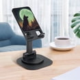 thumbnail image 5 of PAYOHTO Phone Stand for Desk The Wolf Under The Moon Circular Bottom Rotates Adjustable Foldable 360° Rotation Charging Port Anti Slip for Video Calls Work, 5 of 7