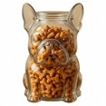 thumbnail image 1 of Bulldog Snack Jar For French Bulldogs, Pet Food Storage Container For Puppies, 1 of 5