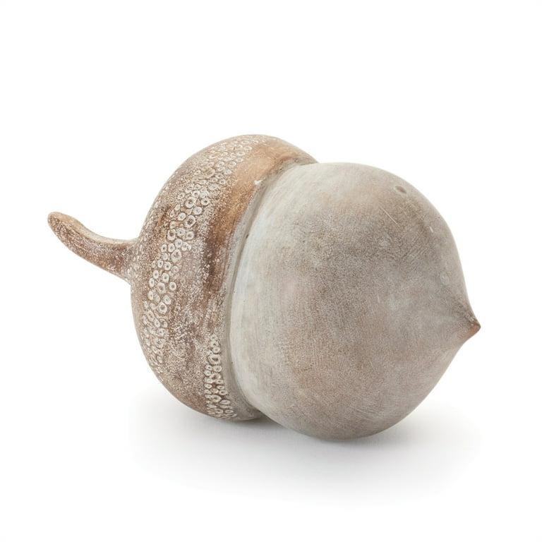 Melrose Etched Acorn Harvest Fall Decoration - 4.25