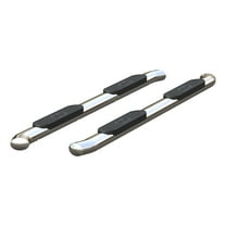 ARIES S224053-2 4-Inch Oval Polished Stainless Steel Nerf Bars, Select Chevrolet Silverado, GMC Sierra 1500, 2500, 3500 HD Crew Cab Fits select: 2021 GMC SIERRA K1500 SLT, 2020 GMC SIERRA C1500 SLT