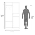 thumbnail image 7 of Depot E-Shop Olpe Hall Tree, 2 Doors, 1 Drawer, 1 Shelf, 1 Mirror, Natural Oak, 7 of 7