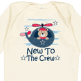 thumbnail image 4 of Inktastic New to the Crew Baby Boy Boys Long Sleeve Baby Bodysuit, 4 of 5