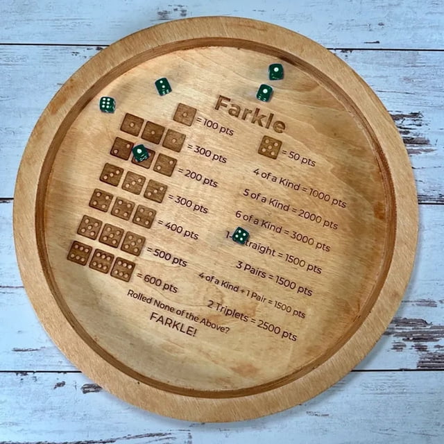 Plateau à dés Jeu de dés Classique 2 Ensembles avec 6 dés Perles Support de Jeu Familial Classique en Bois Produit