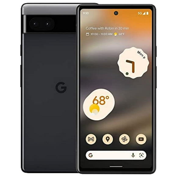 Refurbished (Good) - Google Pixel 6A - 6.1" Screen - 128GB Storage - Black - 5G