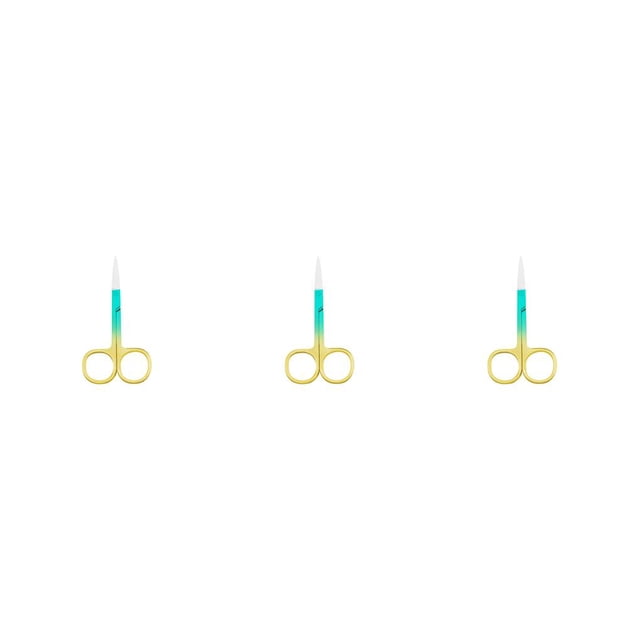 Seitruly Pinzas para cutículas de uñas, tijeras de acero inoxidable, galvanoplastia, impermeables, de mano, accesorio para el hogar, Spray verde dorado Type1 NO1 Seitruly CBP288410