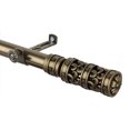 thumbnail image 2 of 13/16" Dia Adjustable 66-120" Rocco Curtain Rod in Antique Brass, 2 of 3