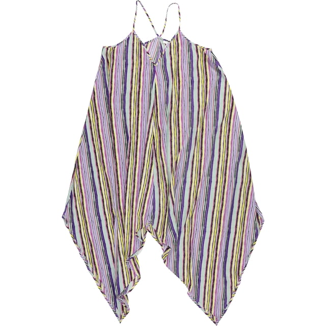 Vestido acampanado bar III con dobladillo de pañuelo para mujer multicolor pequeño